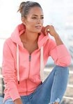 Elbsand Kapuzensweatjacke Kelda mit Logoprint und Taschen, Freizeitjacke,