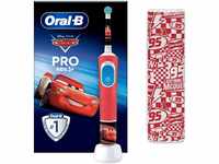 Oral-B Elektrische Zahnbürste Pro Kids Cars, Aufsteckbürsten: 1 St., für...