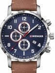 Wenger Quarzuhr Wenger 01.1543.108 Attitude Chonograph Herrenuhr 44mm 10ATM Wenger