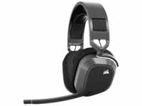 Corsair HS80 MAX WIRELESS, Stahlgrau Gaming-Headset Gaming-Headset