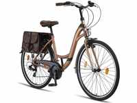 Licorne Bike Stella Plus Premium City Bike 28" milchbraun