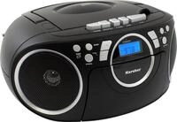 Karcher RR-5042-B Boombox (UKW (FM), tragbarer CD-Player mit UKW Radio,