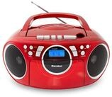 Karcher RR-5042-R Boombox (UKW (FM), tragbarer CD-Player mit UKW Radio,