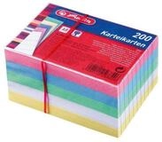 Herlitz Karteikarten 200 Herlitz Karteikarten DIN A8 / liniert / 5 verschiedene