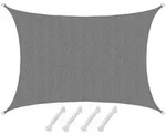AMANKA Sonnensegel mit UV Schutz - 4 x 3 m Winddurchl&auml;ssig f&uuml;r Garten, Terrasse &