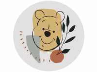 Komar Fototapete Winnie Pooh Smile, 125x125 cm (Breite x Höhe), rund und