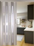 Forte Italy Faltt&uuml;r Faltt&uuml;r Wei&szlig; 4 Fenster Schiebet&uuml;r Nischent&uuml;r B88,5 x H202 cm