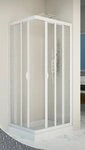 Forte Italy Eckdusche Vela, BxT: 90x90 cm, Kunststoff, variabler Verstellbereich,