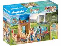 Playmobil® Konstruktions-Spielset Amelia & Whisper mit Pferdebox (71353),...