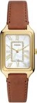 Fossil Quarzuhr RAQUEL ES5307, Armbanduhr, Damenuhr, Perlmutt-Zifferblatt, Datum,