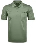 RAGMAN Poloshirt Herren Poloshirt Baumwolle Softknit-Polo gr&uuml;n 8XL (84/86)