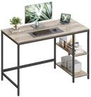 VASAGLE Schreibtisch Computertisch, Tisch, B&uuml;rotisch, 100/120/140cm, mit 2 Ablagen,