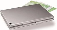 DURABLE Visitenkartenh&uuml;lle Visitenkartenspender Business Card Box duo f&uuml;r 20 Karten
