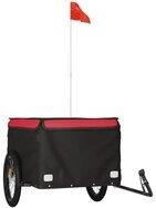 vidaXL Lastenanhänger Schwarz und Rot 45 kg Eisen (94090) vidaXL Lastenanhänger Schwarz und Rot 45 kg Eisen (94090)
