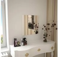 vidaXL Wandspiegel vidaXL Wandspiegel 50 x 50 cm Quadratisch Glas