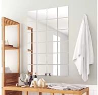vidaXL Spiegel NA 24-tlg Spiegelfliesen-Set Quadratisch Glas