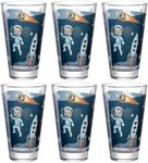 LEONARDO Gl&auml;ser-Set BAMBINI AVVENTURA Weltall, 6-tlg., Glas, 300 ml, 6-teilig