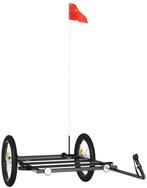 vidaXL Fahrradlastenanh&auml;nger Fahrradanh&auml;nger Schwarz 135x68x37 cm Eisen