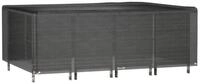 vidaXL Gartenm&ouml;bel-Schutzh&uuml;lle, Gartenm&ouml;bel-Abdeckung 12 &Ouml;sen 240x180x80 cm