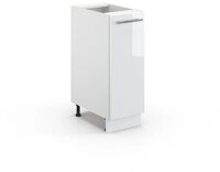 Vicco Apothekerschrank Fame-Line, Wei&szlig; Hochglanz/Wei&szlig;, 30 cm ohne...