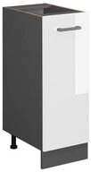 Vicco Apothekerschrank R-Line, Wei&szlig; Hochglanz/Anthrazit, 30 cm ohne...