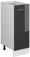 Vicco Apothekerschrank R-Line, Anthrazit Hochglanz/Wei&szlig;, 30 cm ohne...