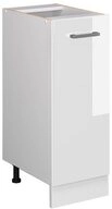 Vicco Apothekerschrank R-Line, Wei&szlig; Hochglanz/Wei&szlig;, 30 cm ohne Arbeitsplatte...