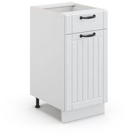 Vicco Unterschrank Fame-Line, Wei&szlig; Landhaus/Wei&szlig;, 40 cm ohne Arbeitsplatte...