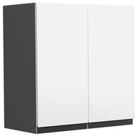 Vicco H&auml;ngeschrank R-Line, Wei&szlig;/Anthrazit, 60 cm J-Shape (1-St)