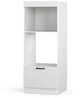 Vicco Mikrowellenumbauschrank Fame-Line, Wei&szlig; Landhaus/Wei&szlig;, 60 cm offen...