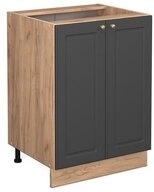 Vicco Unterschrank Fame-Line, Anthrazit-Gold/Goldkraft Eiche, 60 cm ohne