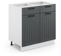 Vicco Unterschrank Fame-Line, Anthrazit/Wei&szlig;, 80 cm ohne Arbeitsplatte (1-St)