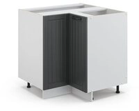 Vicco Eckunterschrank Fame-Line, Anthrazit/Wei&szlig;, 80.5 cm ohne Arbeitsplatte...
