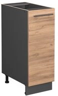 Vicco Apothekerschrank Fame-Line, Goldkraft Eiche/Anthrazit, 30 cm ohne Arbeitsplatte