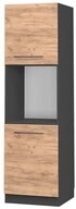Vicco Herdumbauschrank Fame-Line, Goldkraft Eiche/Anthrazit, 60 cm offen (1-St)
