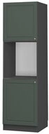 Vicco Herdumbauschrank Fame-Line, Gr&uuml;n-Gold Landhaus/Anthrazit, 60 cm offen...