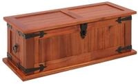 vidaXL Truhe 60 x 25 x 22 cm Truhe aus Akazienholz 60x25x22 cm antik mit...