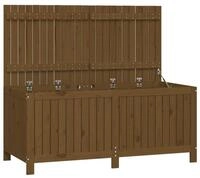 vidaXL Gartenbox, Gartentruhe Honigbraun 147x68x64 cm Massivholz Kiefer