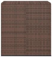 vidaXL Gartenbox, Garten-Kissenbox PE Rattan 100x49x103,5 cm Braun