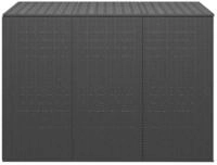 vidaXL Gartenbox, Garten-Kissenbox PE Rattan 145x100x103 cm Schwarz