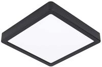 EGLO LED Deckenleuchte FUEVA, 1-flammig, 21 x 21 cm, Schwarz, Wei&szlig;, LED fest