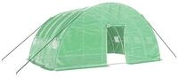 vidaXL Gew&auml;chshaus Gew&auml;chshaus mit Stahlrahmen Gr&uuml;n 24 m&sup2; 6x4x2,85 m