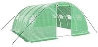 vidaXL Gew&auml;chshaus Gew&auml;chshaus mit Stahlrahmen Gr&uuml;n 16 m&sup2; 4x4x2 m