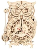 ROKR 3D-Puzzle Owl Clock, Robotime LK503, Eulenuhr, 161 Puzzleteile