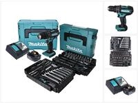 Makita Akku-Schlagbohrschrauber DHP 482 RF1J Akku Schlagbohrschrauber 18 V +...