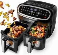 Duronic Hei&szlig;luftfritteuse, 2400,00 W, AF24 Hei&szlig;luftfritteuse, Fritteuse mit 9 Liter