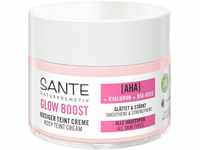 SANTE Gesichtspflege Glow Boost Rosiger Teint Creme AHA Hyaluron Bio-Rose,...