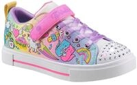 Skechers TWINKLE SPARKS BFF MAGIC Sneaker Schn&uuml;rschuh m.Glitzer,...