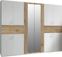 Wimex Kleiderschrank Taiga Kleiderschrank mit Spiegel mit Schubladen auf bequemer