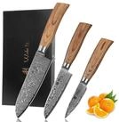 Wakoli Messer-Set Edib Pro 3 Damastmesser I Kochmesser K&uuml;chenmesser I 8-16cm...
